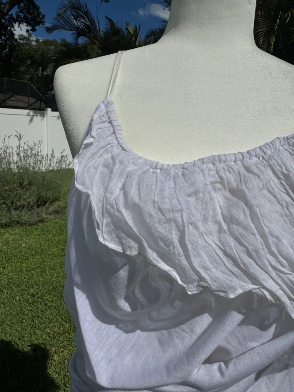 Elizabeth and James Draped One-Shoulder Ruffle Women's Top - Picture 4 of 8